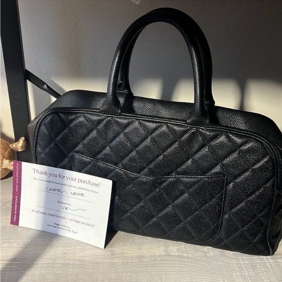 Chanel Timeless CC Caviar Bowling Bag - Picture 11 of 16